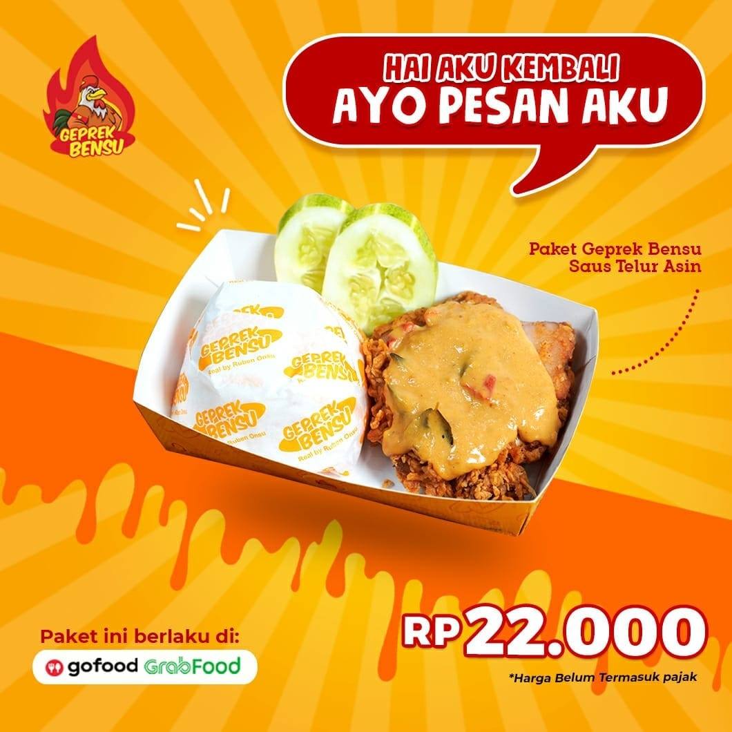 Paket Geprek Telur Asin